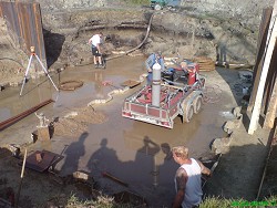 Fotos Bau Stauanlage Groes Meer an der Westerender Ehe