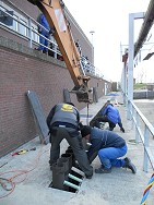 Fotos Sielzug 2 Trockenlegung des Hauptschpfwerkes Knock fr Sanierungs- und Verstrkungsmanahmen.