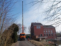 Fotos Pumpentrockenlegung und Ausbau MAN Pumpe 1 Schpfwerk Greetsiel im April 2015