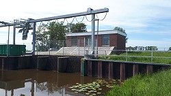 Fotos Neue Rechenreinigungsanlage Hauptunterschoepfwerk Longewehr 2020