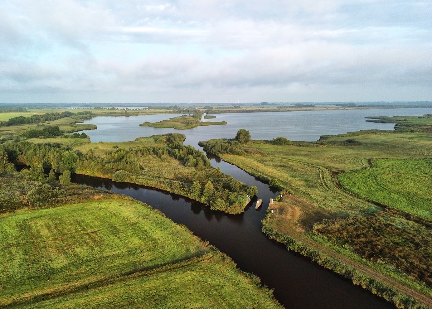 Luftaufnahme Großes Meer inkl. Stauwehr
